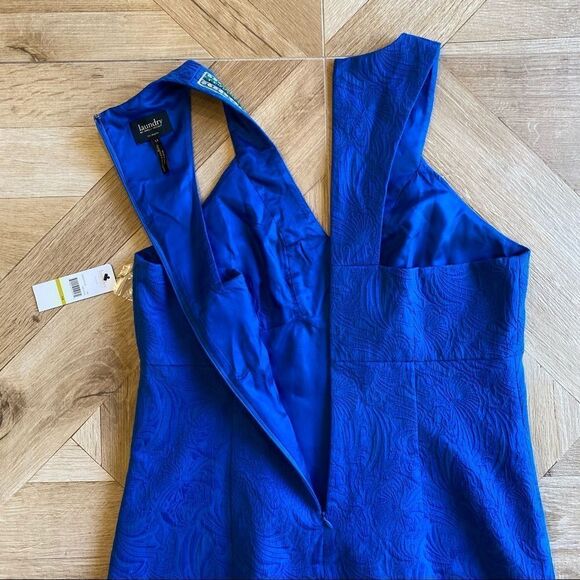 NWT!  Laundry sleeveless Tide Pool blue dress 14 - Picture 11 of 11